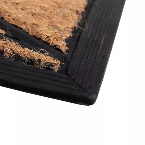 Esschert Design Méhecske mintás gumi és kókuszrost lábtörlő, 75 x 25 cm