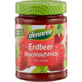 Dennree bio lekvár eperből 55% gyümölcstartalommal 340 g