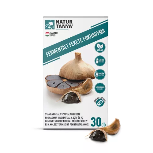 Natur Tanya fermentált fekete fokhagyma 800mg kapszula 30 db