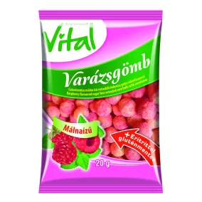   K. Vital varázsgömb cukormentes extrudált kukoricagolyó málna ízű 20 g