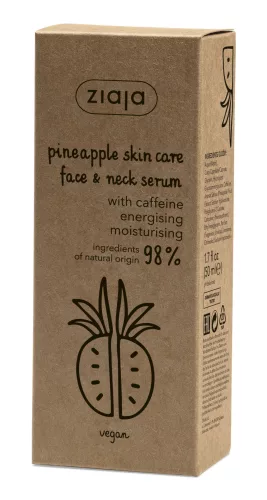 Ziaja ananász arc és nyakszérum koffeinnel 50 ml