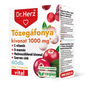 Dr.herz tőzegáfonya kivonat 1000 mg kapszula 60 db
