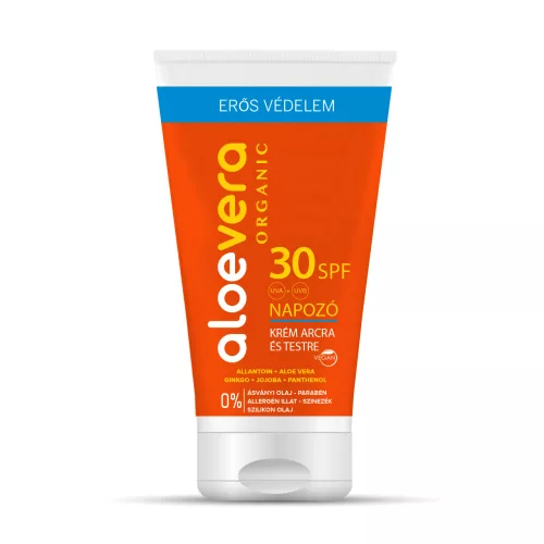 Aloe Vera Organic aloe vera eredeti spf30 napozó krém arcra és testre 150 ml