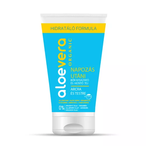 Aloe Vera Organic aloe vera eredeti napozás utáni bőrnyugtató és hűsítő tej 150 ml