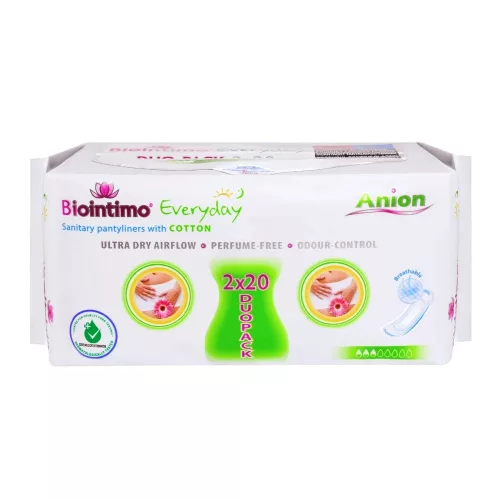 Biointimo panty pads hosszított szárnyas tisztasági betét 15 db