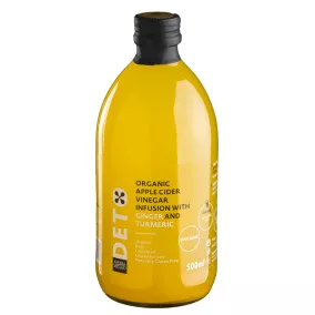   Deto bio szűretlen almaecet fúzió kurkumával és gyömbérrel "anyaecettel" 500 ml