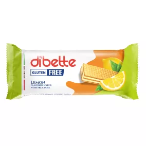   Dibette citrom ízű krémmel töltött mártatlan ostya, fruktózzal gluténmentes 50 g