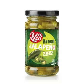 Poco Loco szeletelt zöld jalapeno paprika 225 g