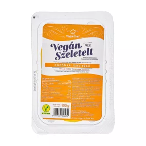 Veganchef vegán szeletelt cheddar ízesítésű 100 g