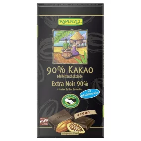   Rapunzel bio keserűcsokoládé 90%-os kókuszvirágcukorral 80 g