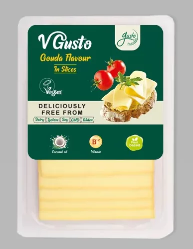 Gusto vegán készítmény szeletelt gouda ízű 140 g