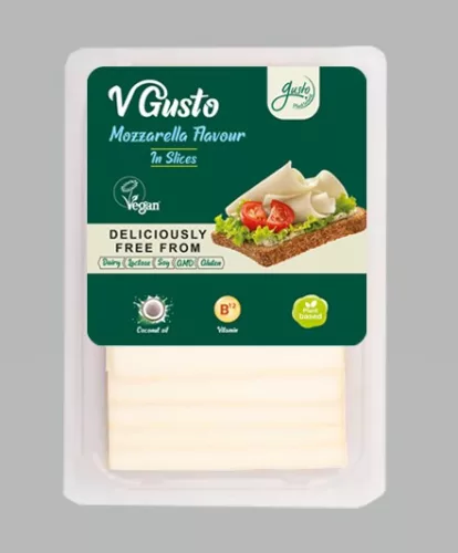Gusto vegán készítmény szeletelt mozzarella ízű 140 g
