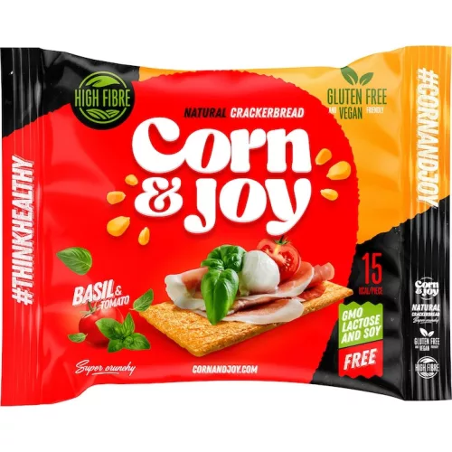 Corn and Joy extrudált kenyér paradicsom, bazsalikom 80 g