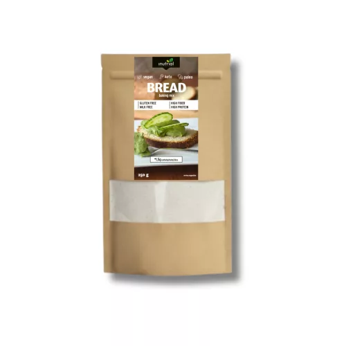 Inutrial keto vegán bread baking mix kenyér lisztkeverék 250 g