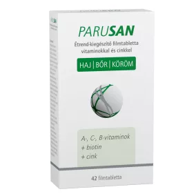   Parusan haj, bőr, köröm vitamin cinkkel étrend-kiegészítő filmtabletta 42 db
