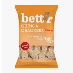   Bettr bio vegán gluténmentes quinoa kréker szezámmag 100 g