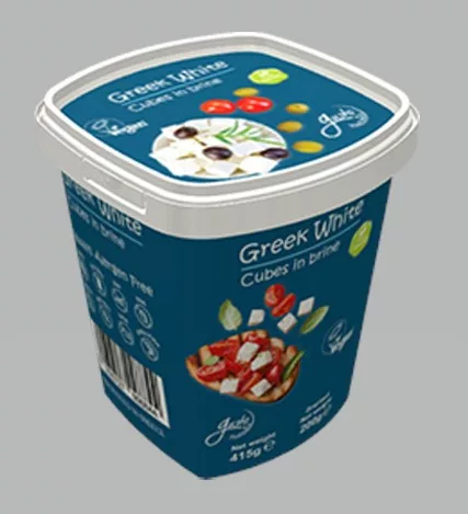 Gusto vegán készítmény krémfehér kockák 415 g