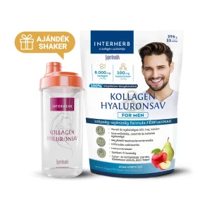   Interherb kollagén és hyaluronsav italpor for men alma körte ízű 396 g