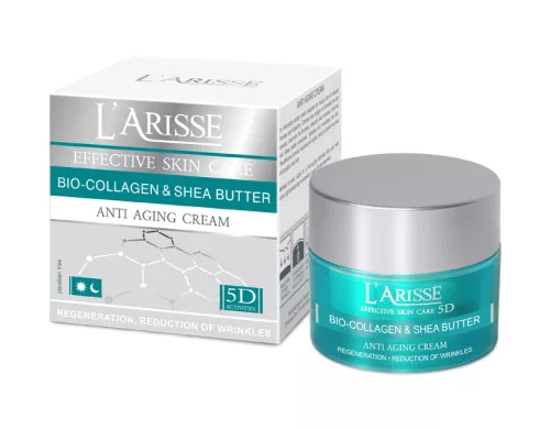 Ava larisse bőrkisimító és lifting hatású arckrém 55+ biokollagén, karité vaj 50 ml