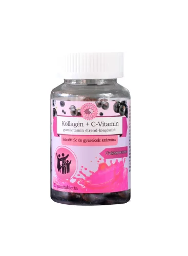 Sun Moon kollagén+c-vitamin étrend-kiegészítő gumivitamin 30 db