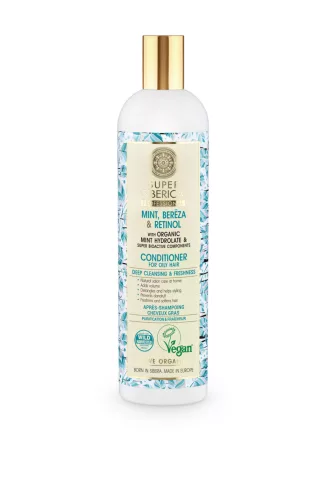 Natura Siberica mélytisztító frissítő hajkondicionáló zsíros hajra 400 ml