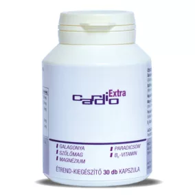   Cardio extra galagonya, szőlőmag, magnézium, paradicsom, b6-vitamin étrend-kiegészítő kapszula 30 db
