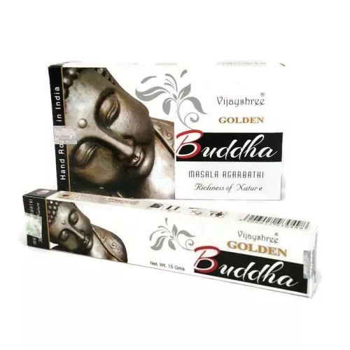 Golden füstölő pálcás buddha 15 g