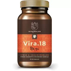   Myrobalan vira.18 immunerősítő és vírusvédelem gyógynövény-komplex vegán kapszula 60 db