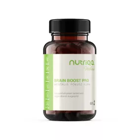   Nutriqa brain boost pro mentális fókusz kúra vegán kapszula 60 db