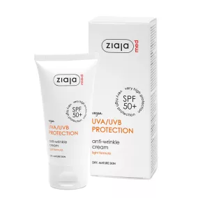   Ziaja Med napvédő ránctalanító krém, száraz érett bőrre ff50+ 50 ml