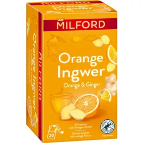 Milford narancs-gyömbér gyógynövénytea 20x1,75g 35 g