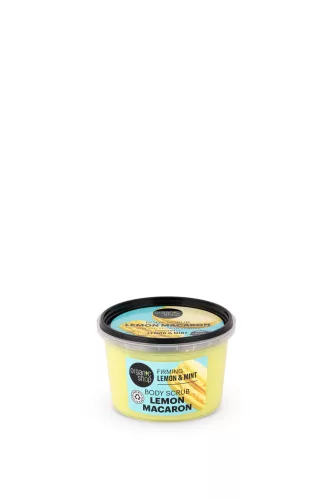 Organic Shop “lemon macaron” feszesítő testradír citrommal és mentával 250 ml