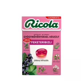 Ricola cukorka feketeribizli 40 g