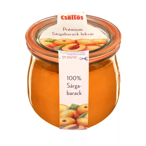Csattos prémium sárgabarack lekvár 340 g