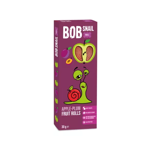 Bob Snail gyümölcstekercs alma-szilva 30 g