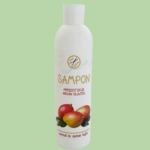 MosóMami Eco-Salon SLS mentes prebiotikus ARGÁN olajos sampon normál és száraz hajra - 250 ml