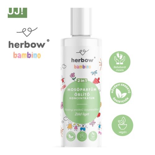 Herbow Bambino 2in1 mosóparfüm - öblítő koncentrátum zöldliget illattal 200 ml