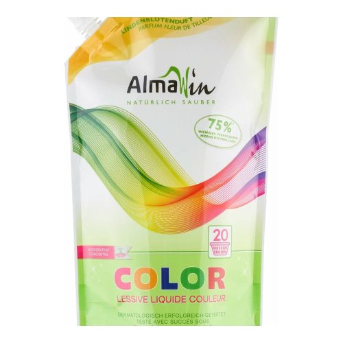 Almawin Color folyékony mosószer koncentrátum színes ruhákhoz, hársfavirág kivonattal 20 mosáshoz - 1500 ml