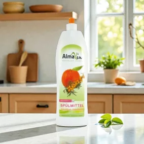   Almawin öko kézi mosogatószer homoktövis és mandarin 1000 ml