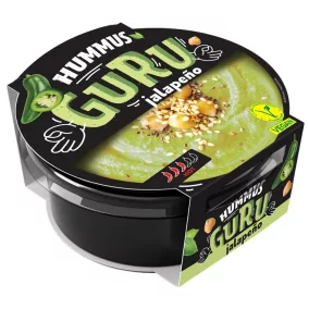 Guru hummus kenhető csicseriborsókrém jalapeno 180 g