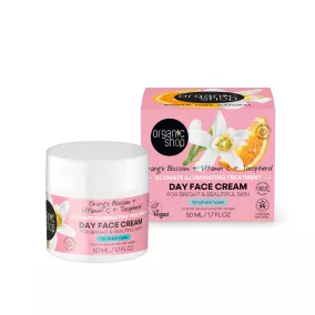   Organic Shop arckrém nappali narancsvirággal c-vitaminnal és tokoferollal 50 ml