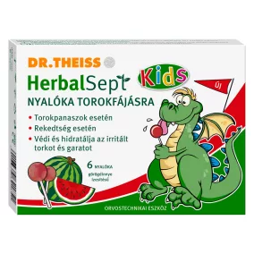   Dr.theiss herbalsept nyalóka torokfájásra görögdinnye ízesítésű 6 db