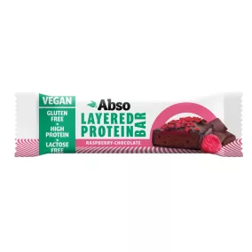   Absorice layered protein bar málnás-csokoládés ízű vegán fehérjeszelet 50 g
