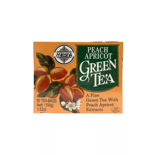 Mlesna zöld tea barack ízesítéssel 50x2g 100 g
