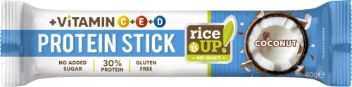 Rice Up fehérjeszelet vitaminokkal kókuszos ízű hcn 40 g