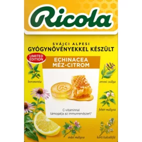 Ricola cukorka echinacea és méz 40 g