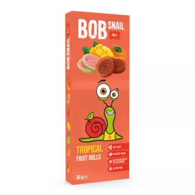   Bob Snail gyümölcstekercs trópusi gyümölcsök (mangó, datolyaszilva, guava) 30 g