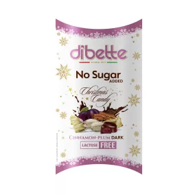   Dibette nas sós karamellás krémmel töltött étcsokoládé desszert szaloncukor hozzáadott cukor nélkül laktózmentes 220 g