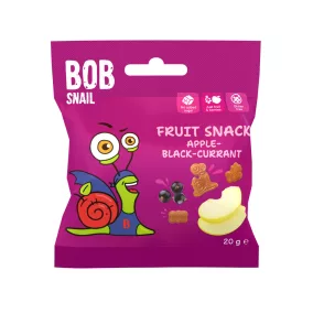 Bob Snail gyümölcs snack alma-feketeribizli 20 g