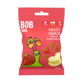 Bob Snail gyümölcs snack alma-eper 40 g